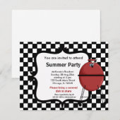 Summer Party Kaart (Voorkant / Achterkant)