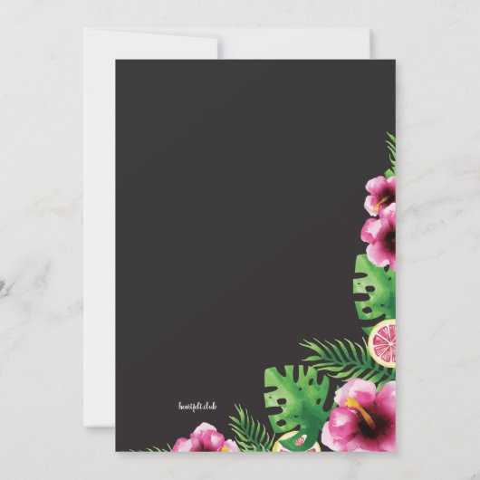 Summer Party Kaart (Achterkant)