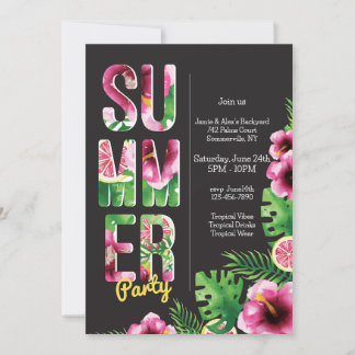 Summer Party Kaart