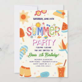 Summer Party Kaart