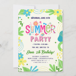 Summer Party Kaart