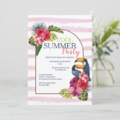 Summer Party Kaart (Staand voorkant)