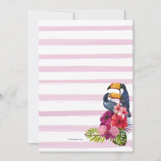 Summer Party Kaart (Achterkant)