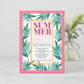 Summer Party Palms Kaart (Staand voorkant)