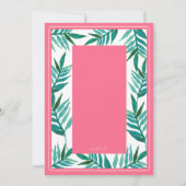 Summer Party Palms Kaart (Achterkant)
