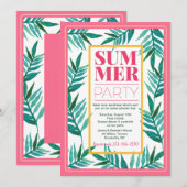 Summer Party Palms Kaart (Voorkant / Achterkant)