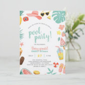 Summer Party Sizzle: Hosting met plezier, smaak Kaart (Staand voorkant)