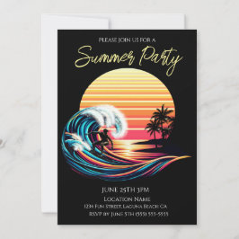 Summer Party - Surfen bij zonsondergang Kaart