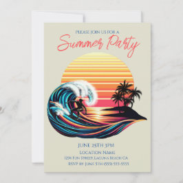 Summer Party - Surfen bij zonsondergang Kaart