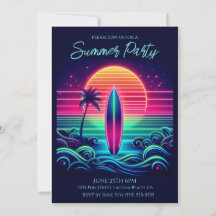 Summer Party - Surfen op de Neon Sunset