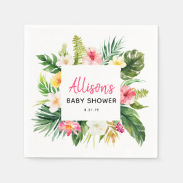 Summer Party Tropical Baby shower Paper Napkin Servet