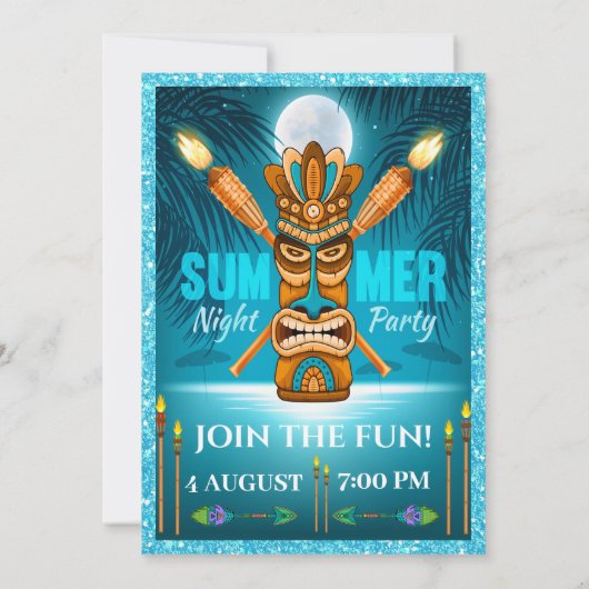 Summer Party - Zie keerzijde Kaart (Achterkant)