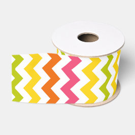 Summer Pastel Chevron Ribbon Grosgrain Lint