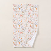 Summer Pastel Waterverf Flowers Bad Handdoek (Handdoek)