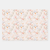 Summer Pastel Waterverf Flowers Inpakpapier Vel (Voorkant 2)