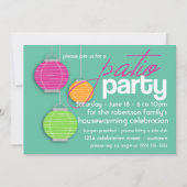 Summer Patio Party Housewarming Invitations Kaart (Voorkant)