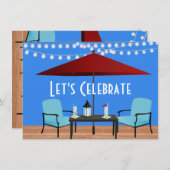 Summer Patio Party Kaart (Voorkant / Achterkant)