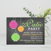 Summer Patio Party Uitnodigingen (Staand voorkant)