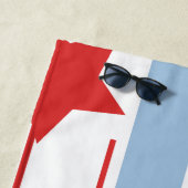 Summer Patriotic Vertical Stripes and Stars Strandlaken (In situ)