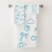 Summer Pattern Bad Handdoek (Insitu)