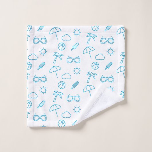 Summer Pattern Bad Handdoek (Wasdoekje)