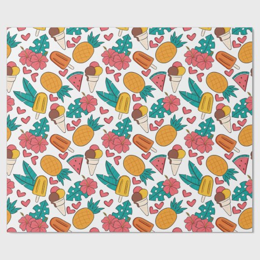 Summer Pattern Cadeaupapier (Vlak)