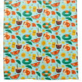 Summer Pattern Douchegordijn (Voorkant)