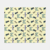 Summer Pattern Fleece Deken (Voorkant (Horizontaal))