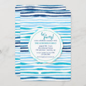 Summer Pattern Invitation Kaart (Voorkant / Achterkant)