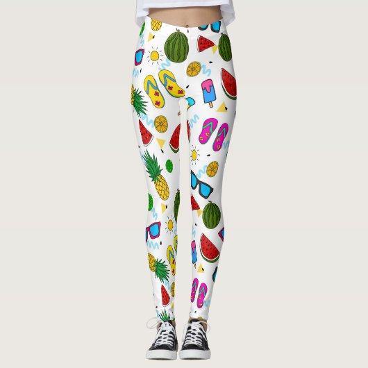 Summer Pattern Leggings (Voorkant)