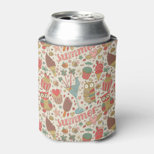 Summer Pattern met Ice Cream Blikjeskoeler
