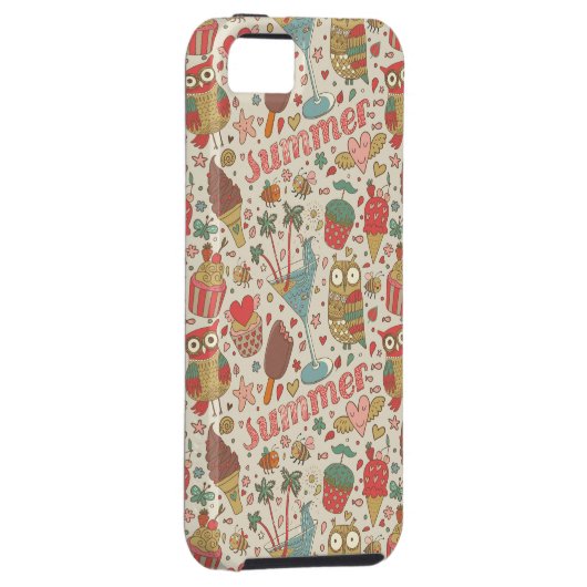 Summer Pattern met Ice Cream Case-Mate iPhone Case (Back/Rechts)