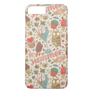 Summer Pattern met Ice Cream Case-Mate iPhone Case