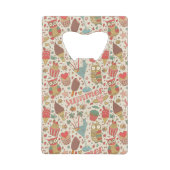 Summer Pattern met Ice Cream Creditkaart Flessenopener (Voorkant)