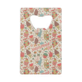 Summer Pattern met Ice Cream Creditkaart Flessenopener (Achterkant)