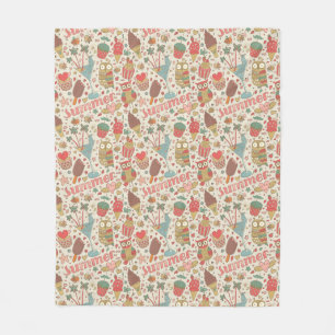 Summer Pattern met Ice Cream Fleece Deken