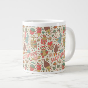 Summer Pattern met Ice Cream Grote Koffiekop