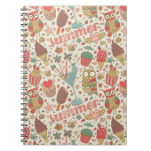 Summer Pattern met Ice Cream Notitieboek (Voorkant)