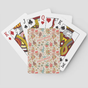 Summer Pattern met Ice Cream Pokerkaarten