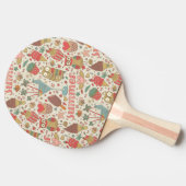 Summer Pattern met Ice Cream Tafeltennisbatje (Zijkant)