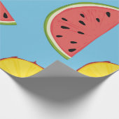 Summer pattern with pineapple and watermelonart, b cadeaupapier (Hoek)