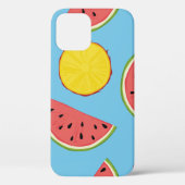 Summer pattern with pineapple and watermelonart, b Case-Mate iPhone case (Achterkant)