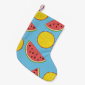 Summer pattern with pineapple and watermelonart, b kleine kerstsok (Voorkant (Hangend))