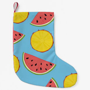 Summer pattern with pineapple and watermelonart, b kleine kerstsok