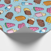 Summer Pattern Wrapping Paper Cadeaupapier (Hoek)