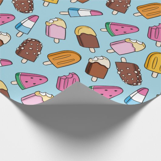 Summer Pattern Wrapping Paper Cadeaupapier (Hoek)