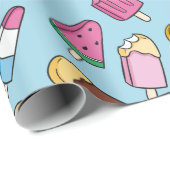 Summer Pattern Wrapping Paper Cadeaupapier (Rol Hoek)