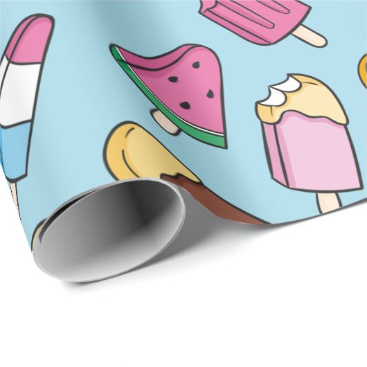 Summer Pattern Wrapping Paper Cadeaupapier (Rol Hoek)