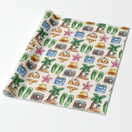 Summer Pattern Wrapping Paper Cadeaupapier
