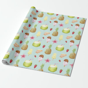 Summer Pattern Wrapping Paper Cadeaupapier